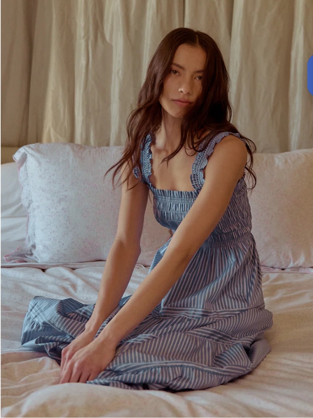 Hill House Kimmy dress. Blue stripe. S. EUC - Picture 7 of 10